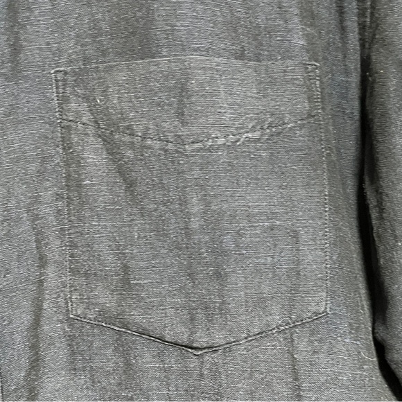 Banana Republic Navy Linen Cotton Long Sleeve Shirt M - Picture 10 of 10